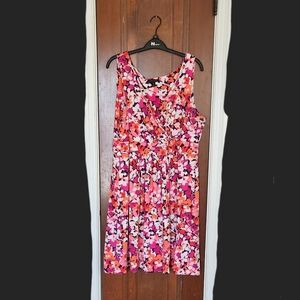 Lands' End knit wrap dress XL